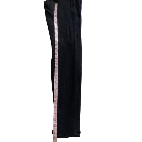 J Brand Super Skinny Blackout Black Denim Mid-Rise Destroyed Jeans Women’s 27x30 - Picture 8 of 12